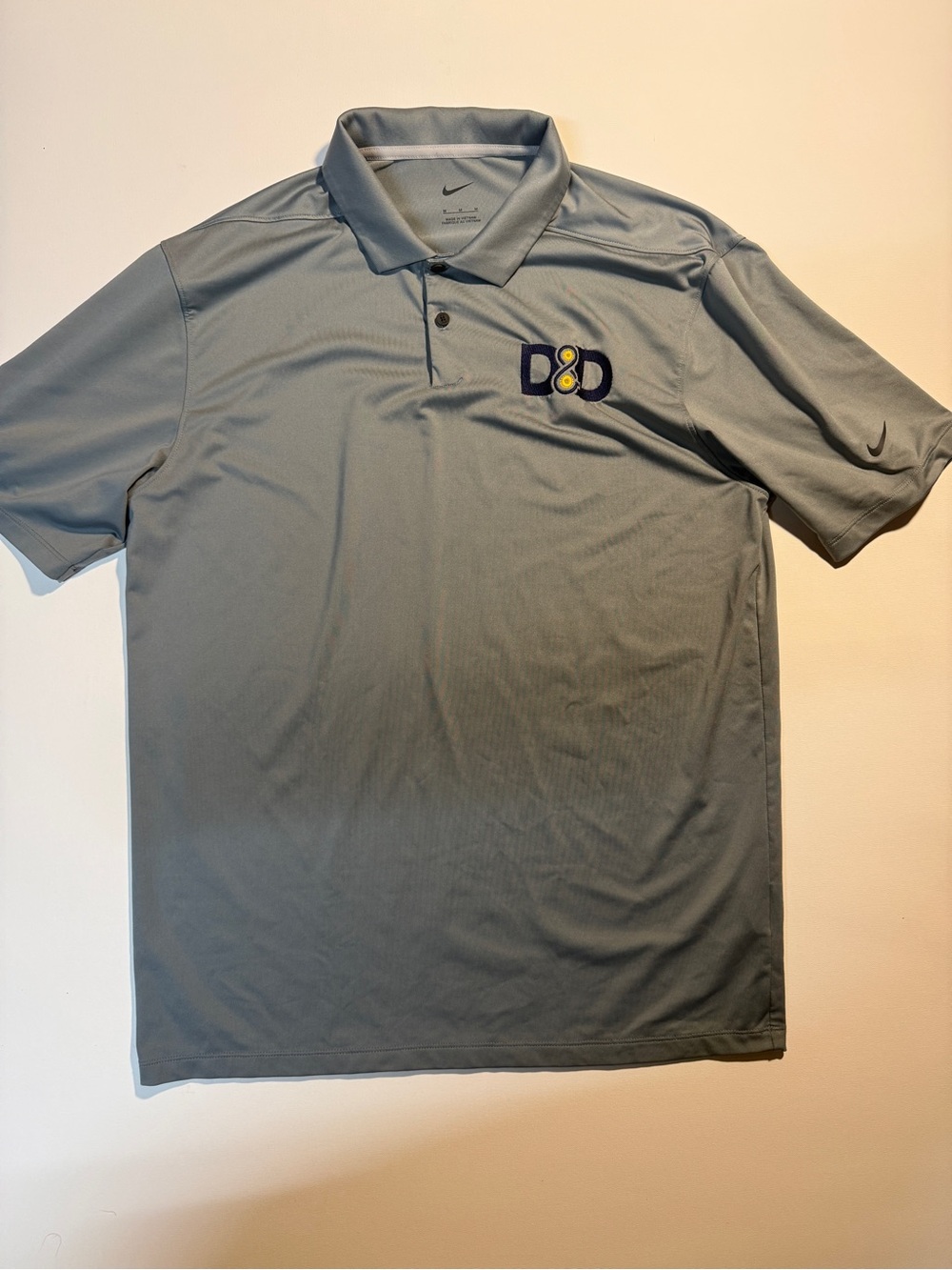 Nike Men’s Grey Polo with D&D Embroidered Logo